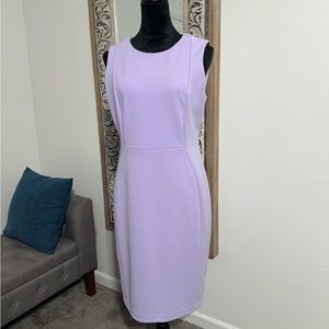 light purple sleeveless dress, knee-length, Size 12 jacket sold separate